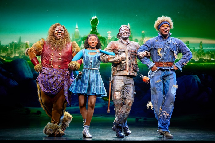 14. Kyle Ramar Freeman as Lion Nichelle Lewis as Dorothy Phillip Johnson Richardson as Tinman Avery Wilson as Scarecrow. Photo by Jeremy Daniel