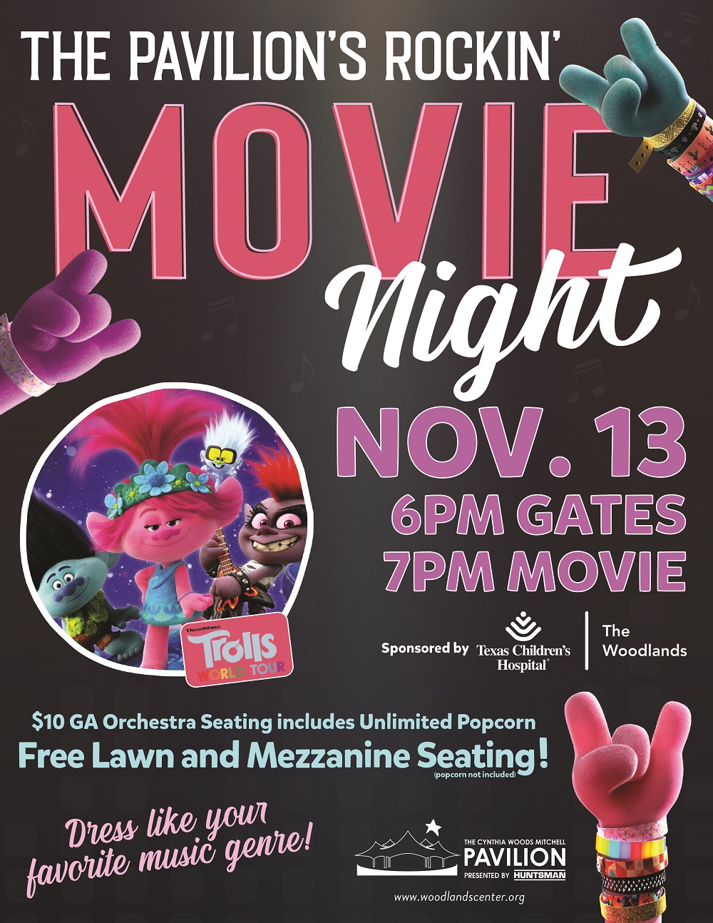 Trolls Movie Night Flyer