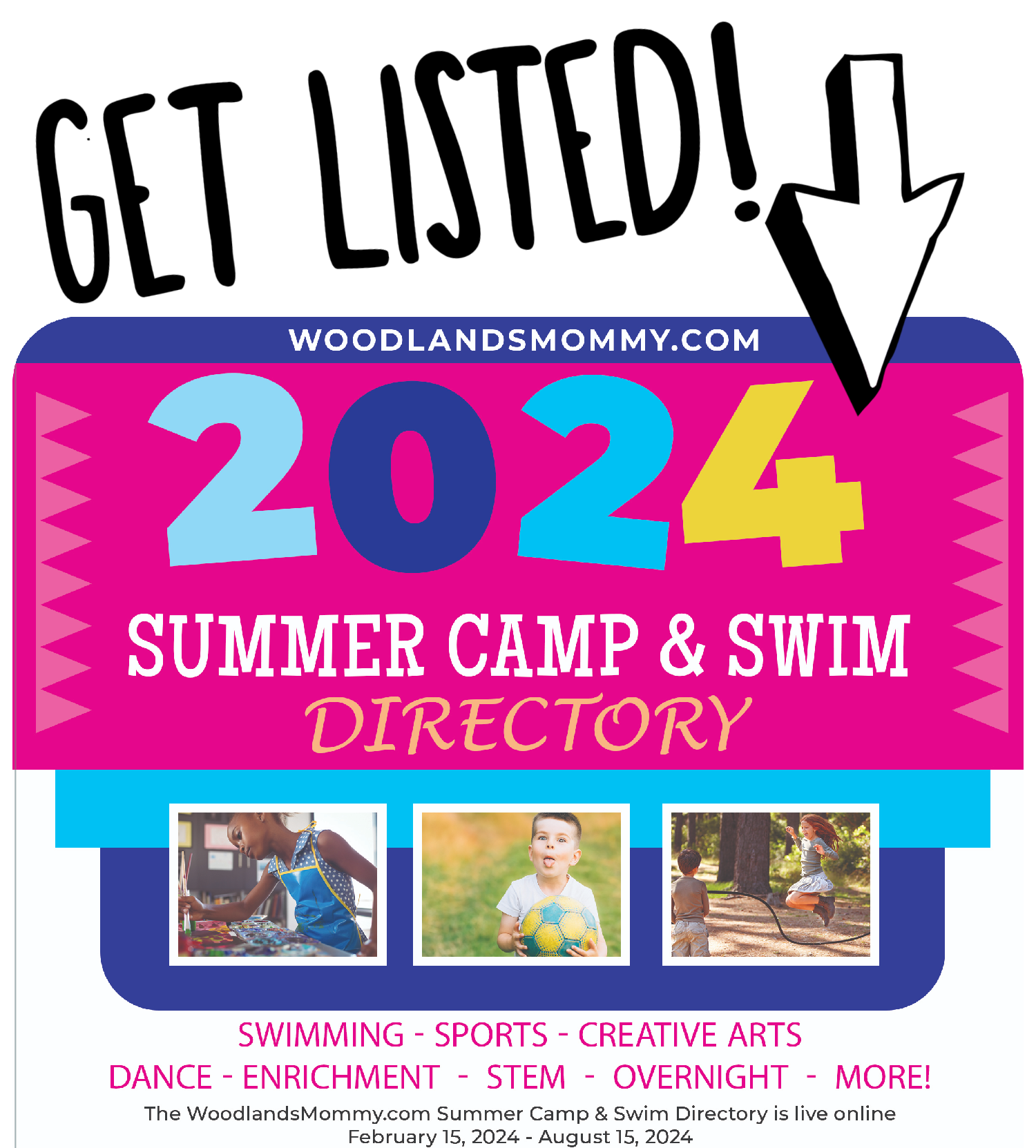 summer camps get listed