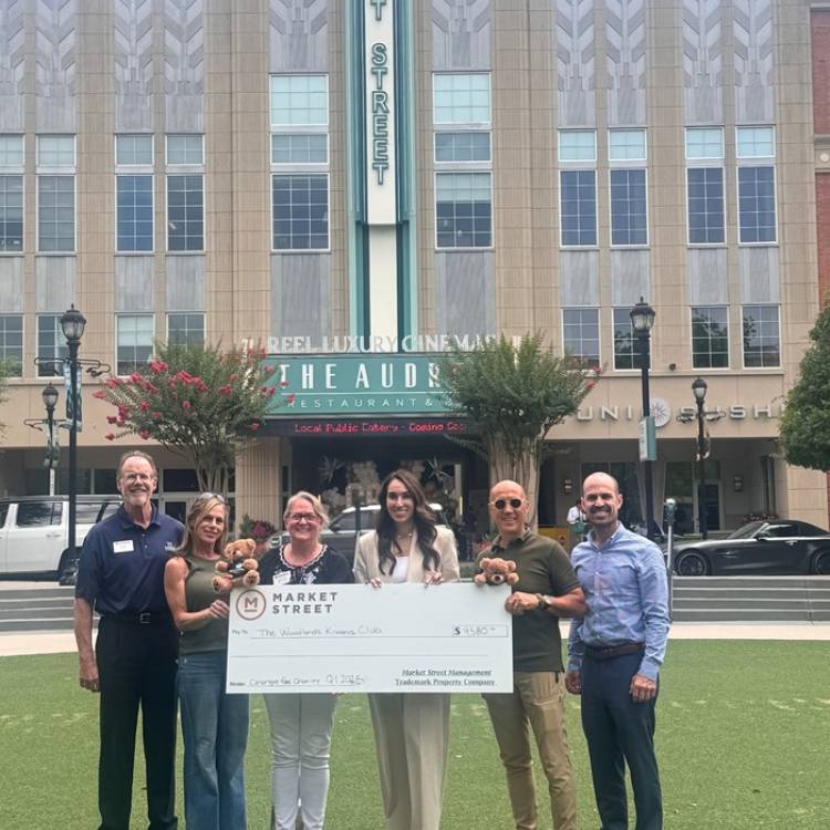 Market Street donates $9,500 to The Woodlands Kiwanis Club