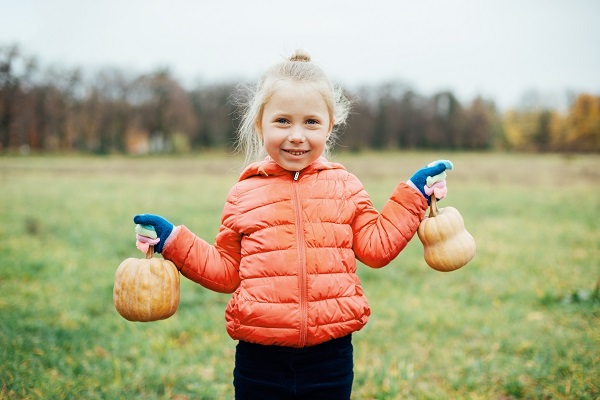 two pumpkins